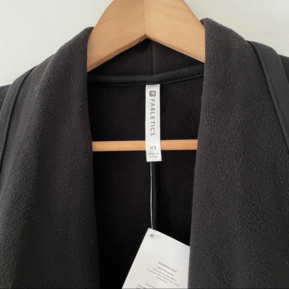 NWT Fabletics Eugenia Black Coat - Picture 9 of 10